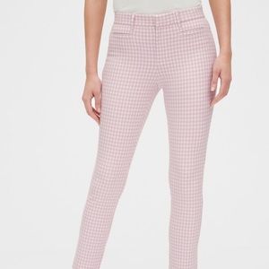 Gap Millenial Pink Gingham Signature Skinny